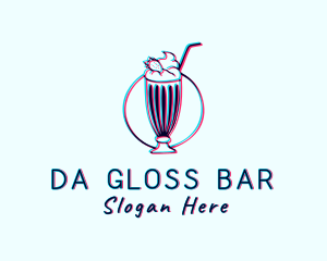 Milkshake Smoothie Drink logo design