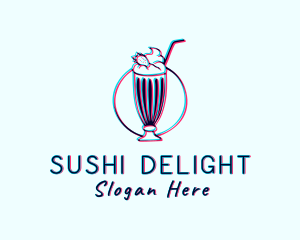 Milkshake Smoothie Drink logo design