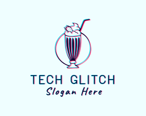 Milkshake Smoothie Drink logo design