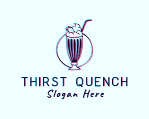 Drink - Milkshake Smoothie Drink logo design