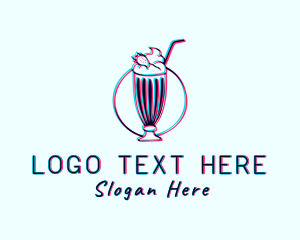 Milkshake Smoothie Drink Logo