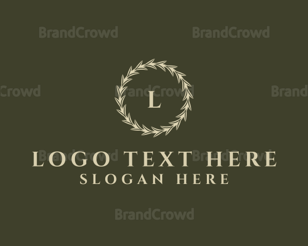 Luxury Leaves Event Planner Logo