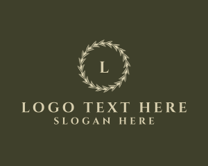 Etsy - Luxury Leaves Event Planner logo design