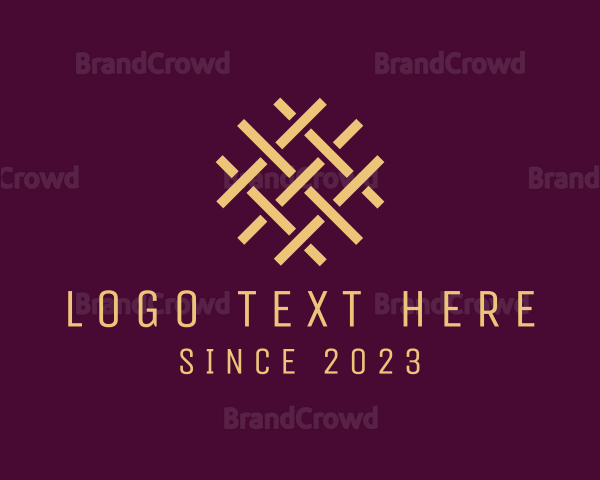 Luxury Weave Hashtag Logo