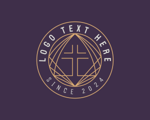 Holy - Spiritual Fellowship Cross logo design