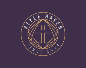 Church - Spiritual Fellowship Cross logo design