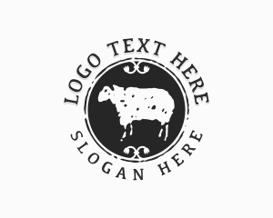Homesteading - Sheep Farm Organic logo design