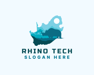 Rhino - Wild South Africa Rhino logo design