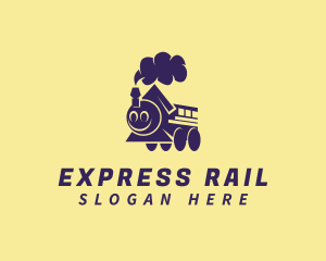 Toy Train Transportation logo design