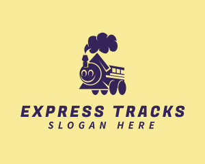 Toy Train Transportation logo design