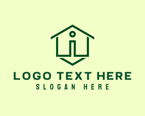 Architecture - House Construction Letter I logo design