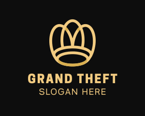 Golden Luxury Crown Logo