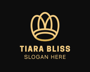 Golden Luxury Crown logo design