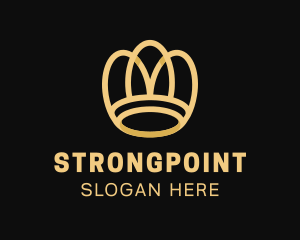 Pageant - Golden Luxury Crown logo design