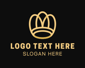 Crown - Golden Luxury Crown logo design