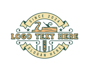 Craft - Wood Planer Carpentry logo design