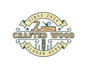 Wood Planer Carpentry logo design