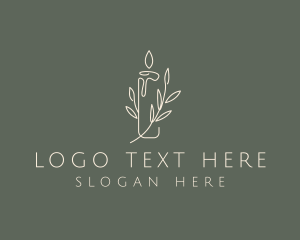 Line Art - Candle Light Branch logo design