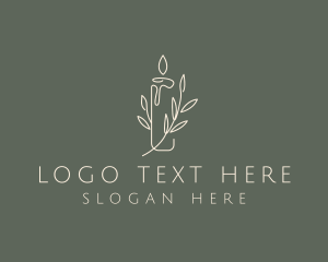 Relax - Candle Light Branch logo design