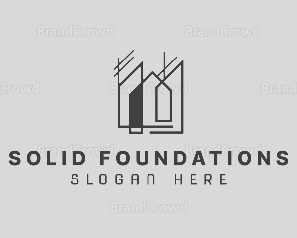 House Building Structure Logo