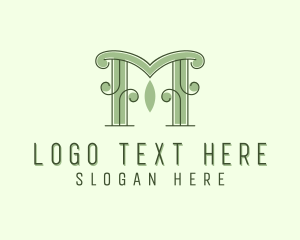 Pillar - Classy Boutique Letter M logo design