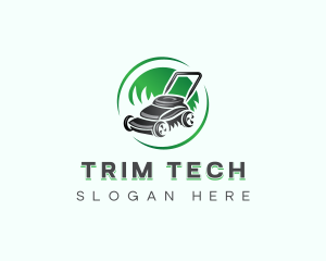 Trimmer - Lawn Mower Trimmer logo design