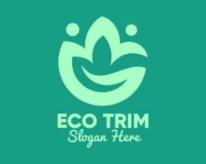 Green Eco Plant logo design