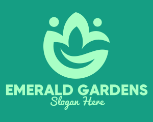 Green Eco Plant logo design