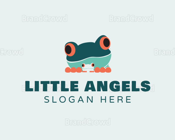 Baby Frog Amphibian Logo