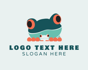 Toad - Baby Frog Amphibian logo design