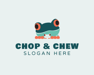 Baby Frog Amphibian Logo