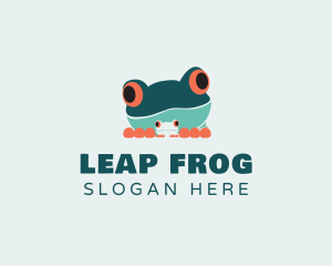 Frog - Baby Frog Amphibian logo design