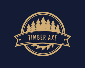 Wood Saw Carpentry logo design