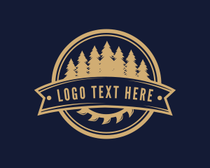 Logging - Wood Saw Carpentry logo design
