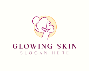 Woman Beauty Skincare logo design