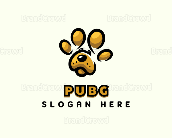 Dog Pet Paw Logo