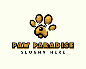 Paw - Dog Pet Paw logo design