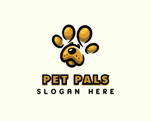 Dog Pet Paw logo design