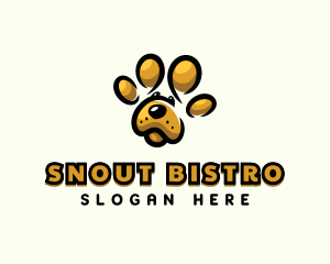 Snout - Dog Pet Paw logo design