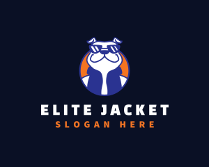 Jacket - Pitbull Glasses Dog Pet logo design