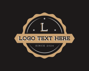 Stamp - Retro Star Seal Stamp logo design