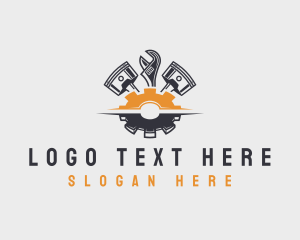 Wrench - Engine Wrench Gear logo design