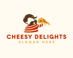 Cheesy Pizza Man logo design