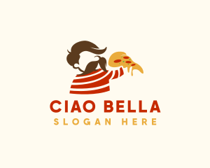 Cheesy Pizza Man logo design