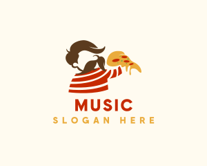 Icon - Cheesy Pizza Man logo design