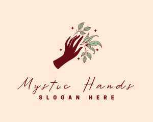 Nature Leaf Hand logo design