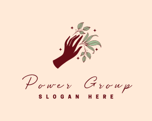 Farmer - Nature Leaf Hand logo design