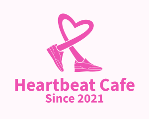 Heart - Pink Heart Sneaker logo design