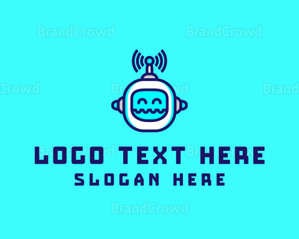 Tech Robot Streamer Logo