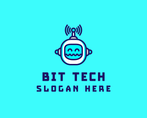 Tech Robot Streamer logo design